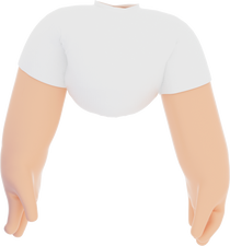 3D Simple Body Hand Gesture Shirt