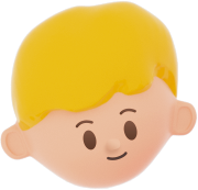 3D Simple Young Boy Head 